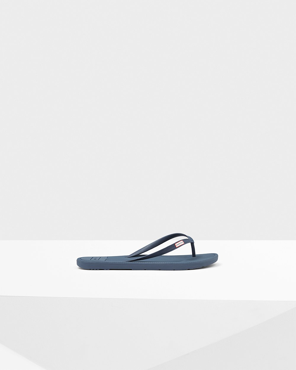 Hunter Flip Flops Marineblå - Herre Original - Norge QPCKGY-231